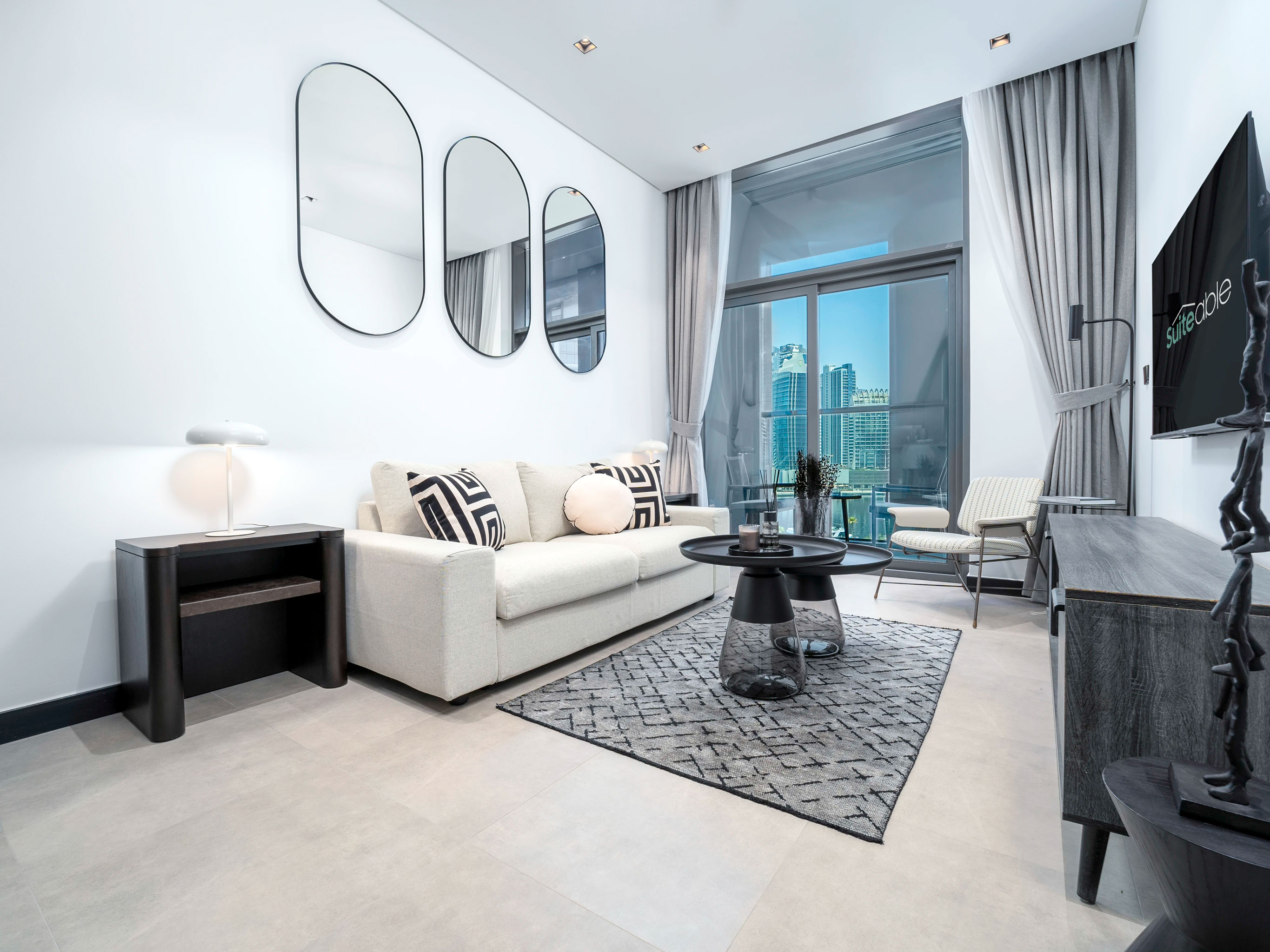 Modern 1BR | Canal View | 15 Northside Business Bay | All Bills Included