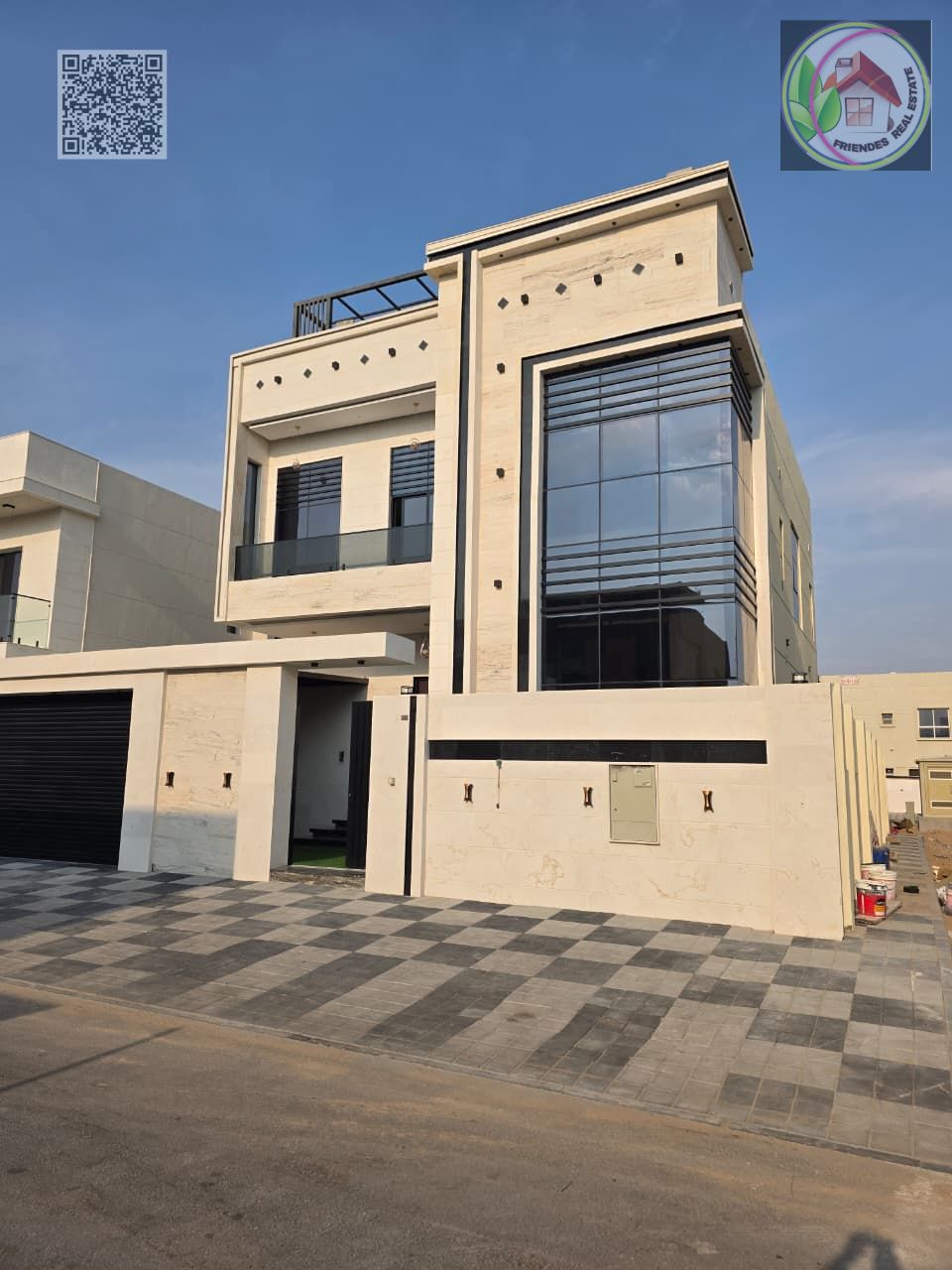 Villa in Al Zahiyah, Ajman | Includes central air conditioning | Freehold for all nationalities | Close to the mosque and all services