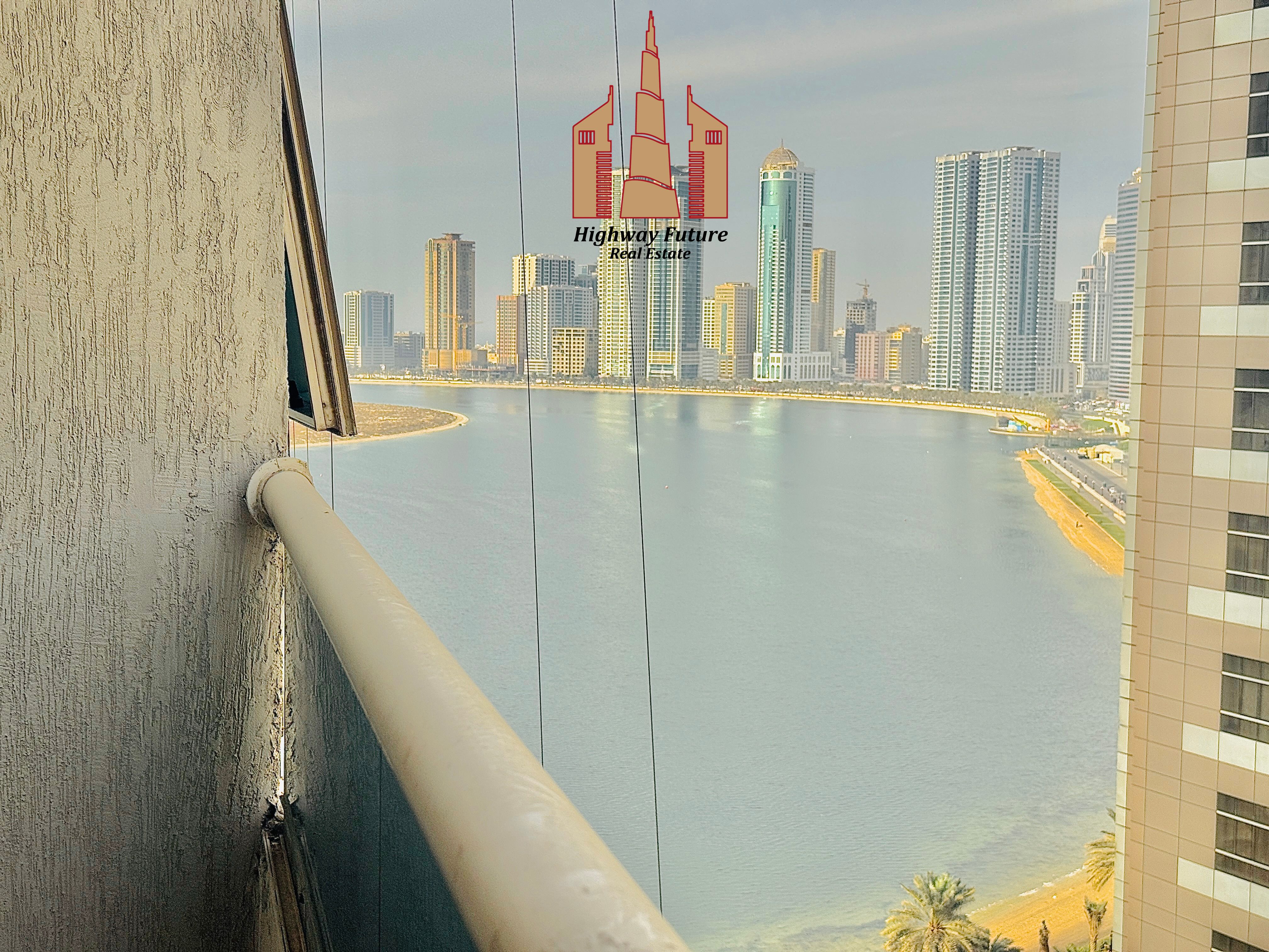 Spacious Chiller-Free 1 Bedroom Waterfront Apartment with 2 Bathrooms, Built-in Wardrobes, Parking, Gym & Swimming Pool free