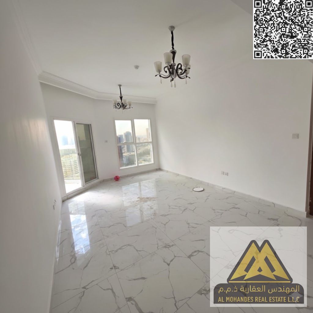 Two master bedrooms | Parking available in the building | 3 minutes from the Corniche | Prime location opposite Lulu Market and Nesto | Balcony with a