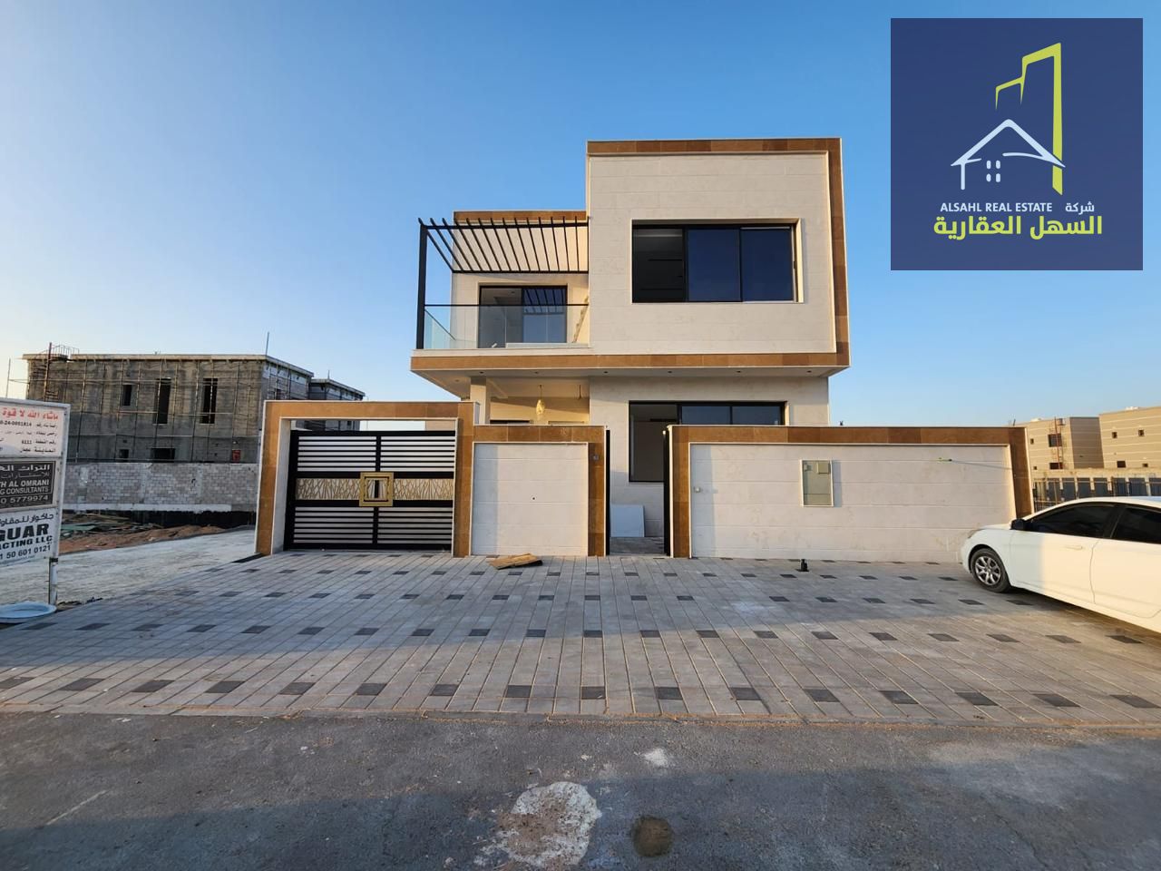 For Sale – Villa in Al Yasmeen Area, Ajman A high-end villa with deluxe finishing and spacious layouts Five master bedrooms Majlis and living hall