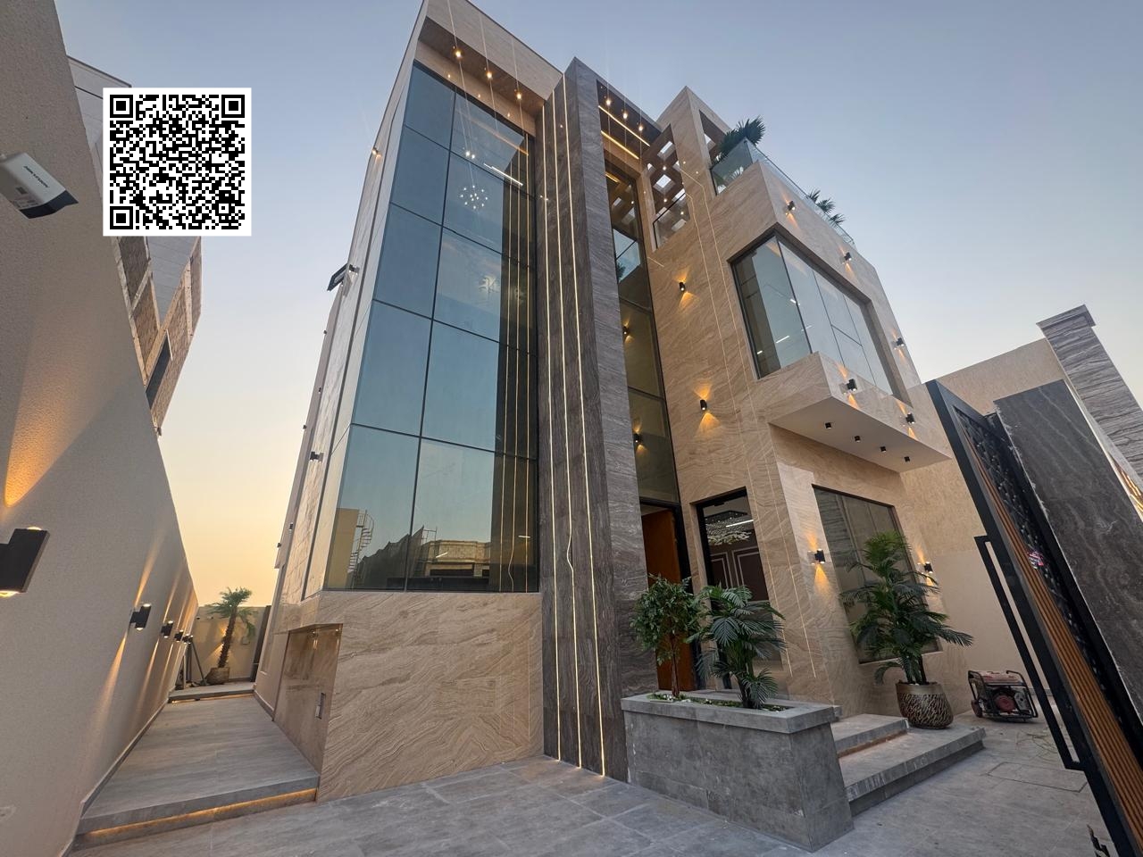 Modern villa for sale, all-inclusive including registration fees, electricity, water, and air conditioning.