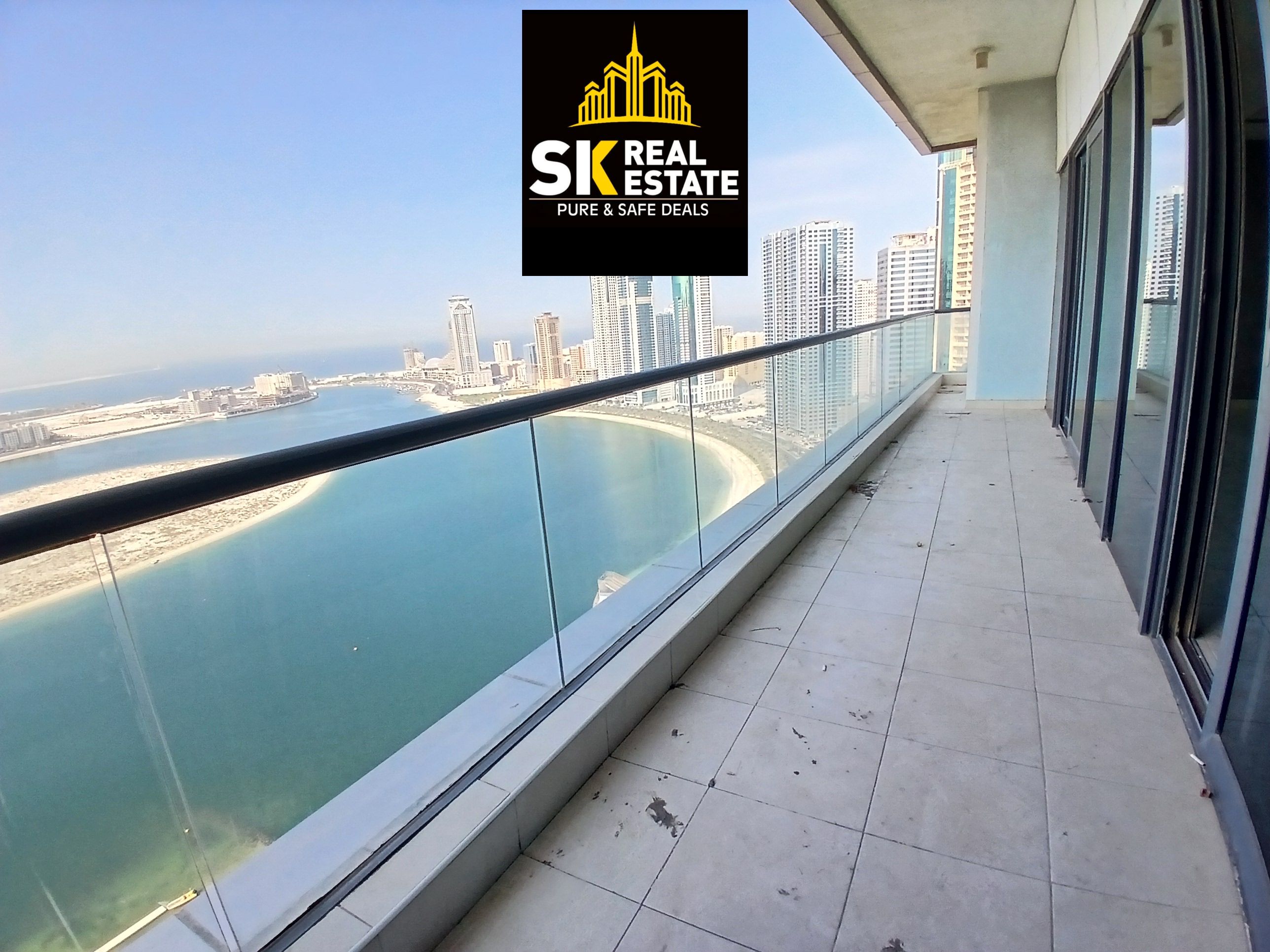 AC FREE FREE _ SEA VIEW _ LARGE 3 BHK IN 110K IN 4 CHQS _ WITH ALL ROOMS MASTER _ PARKING FREE _ GYM SWIMMING POOL FREE