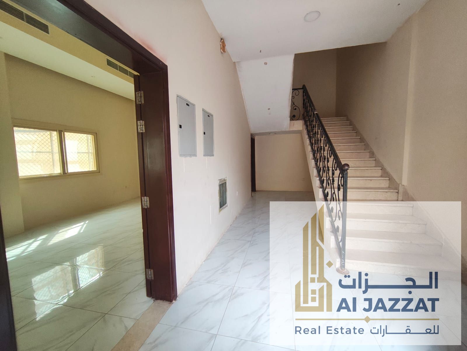 Two-story villa for rent in Al Qadisiyah area, Sharjah, near Kuwait Hospital
