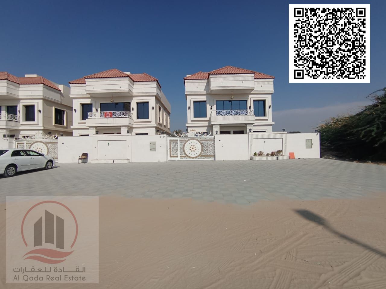 For sale, a villa in Ajman Al Helio, 5 master rooms, a Majles room, a hall, and a maid’s room, freehold for all nationalities, Installment with out do