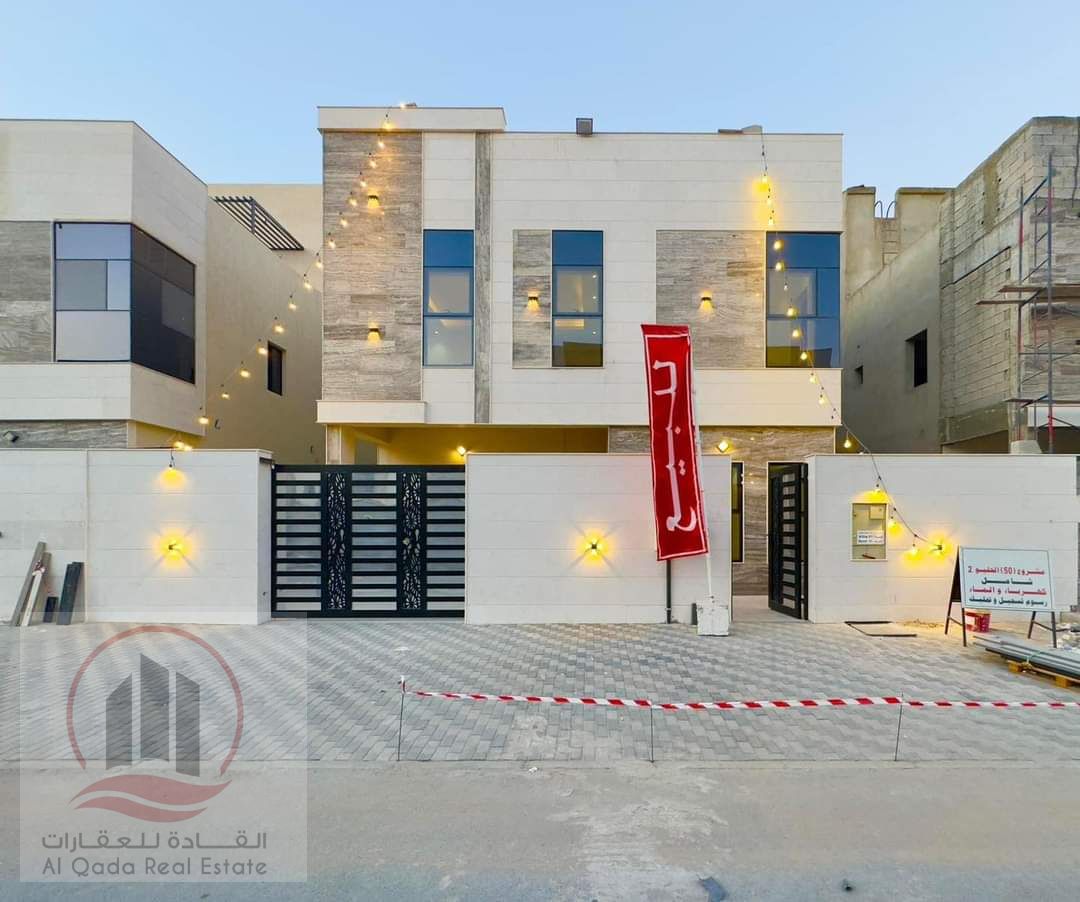 For sale, a villa in Ajman Al Helio, 4 master rooms, a Majles room, a hall, and a maid’s room, freehold for all nationalities, Installment with out do