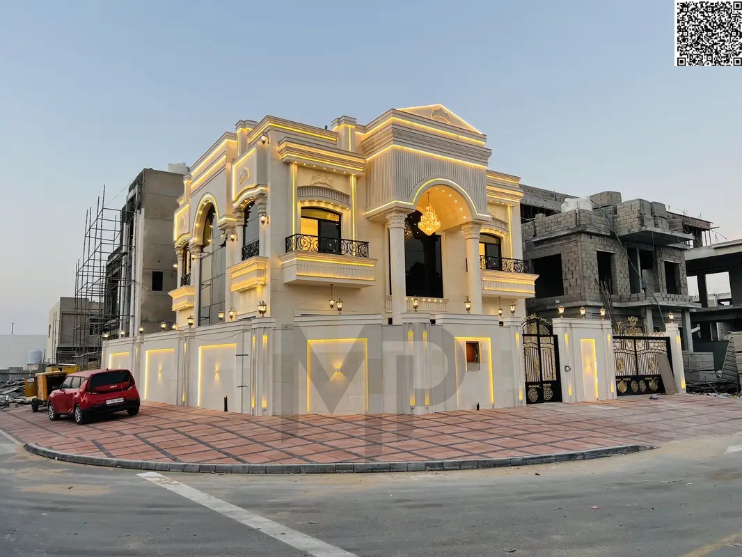 Neo-classic corner villa for sale in Al Helio 2 – Super Deluxe finishing | Direct from owner | 5 master bedrooms | Guarantees up to 25 years | Near Sh