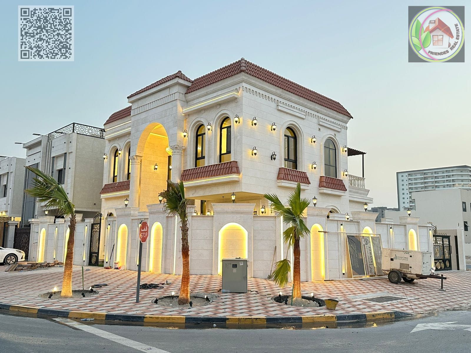 Villa in Al Helio 2, Ajman | Distinctive classic design, corner plot on two streets | Freehold ownership for all nationalities | Close to the mosque a