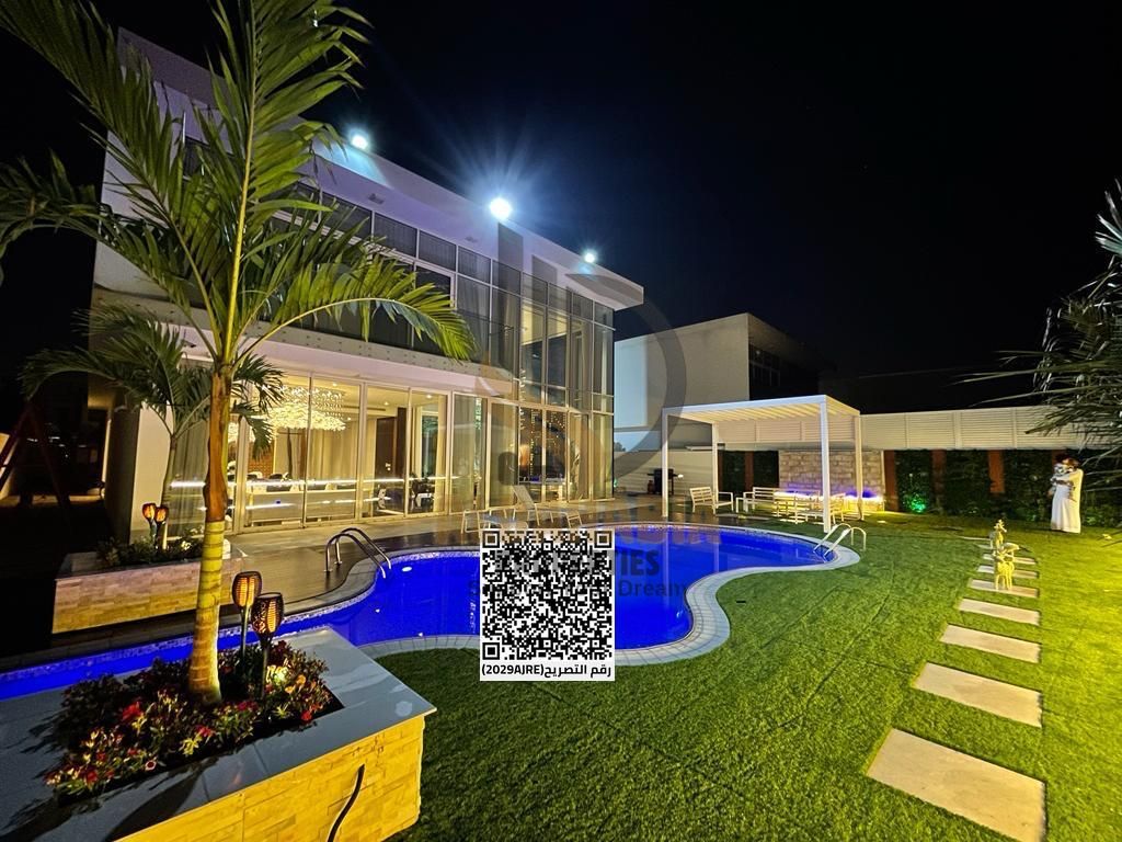 Luxury Fully-Furnished Villa for Sale – Al Zorah Golf, Ajman | 6 Master Bedrooms, Private Pool & Garden, Modern Design with Premium Furnishings