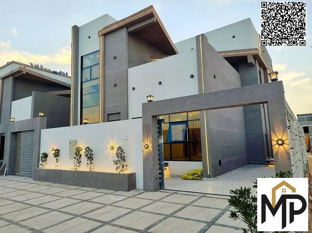 Modern luxury villa for sale including registration and ownership fees | Located in a quiet area close to the mosque and all services.