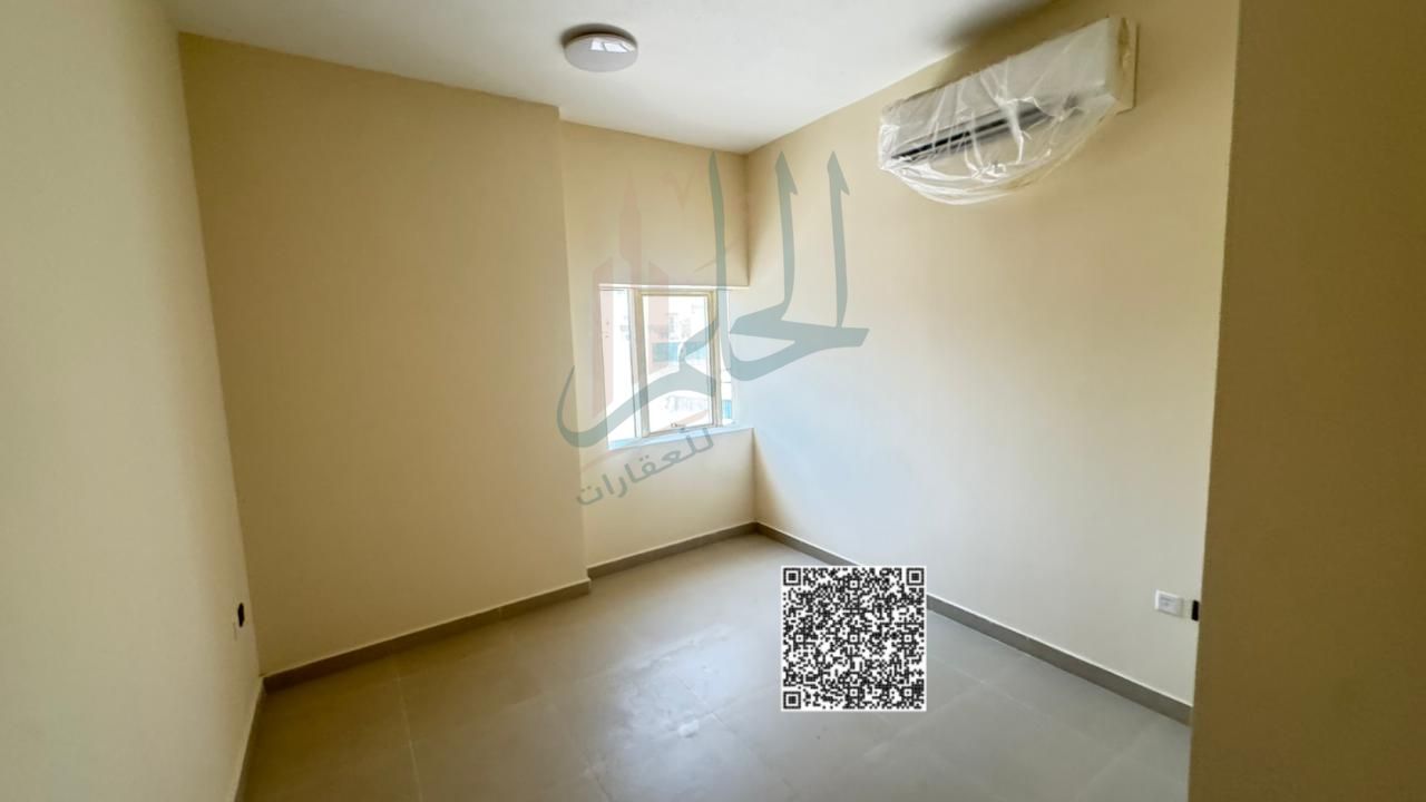 For rent in Al Rashidiya 3, a brand-new apartment – first tenant! Featuring two master bedrooms, a spacious living room with a balcony,