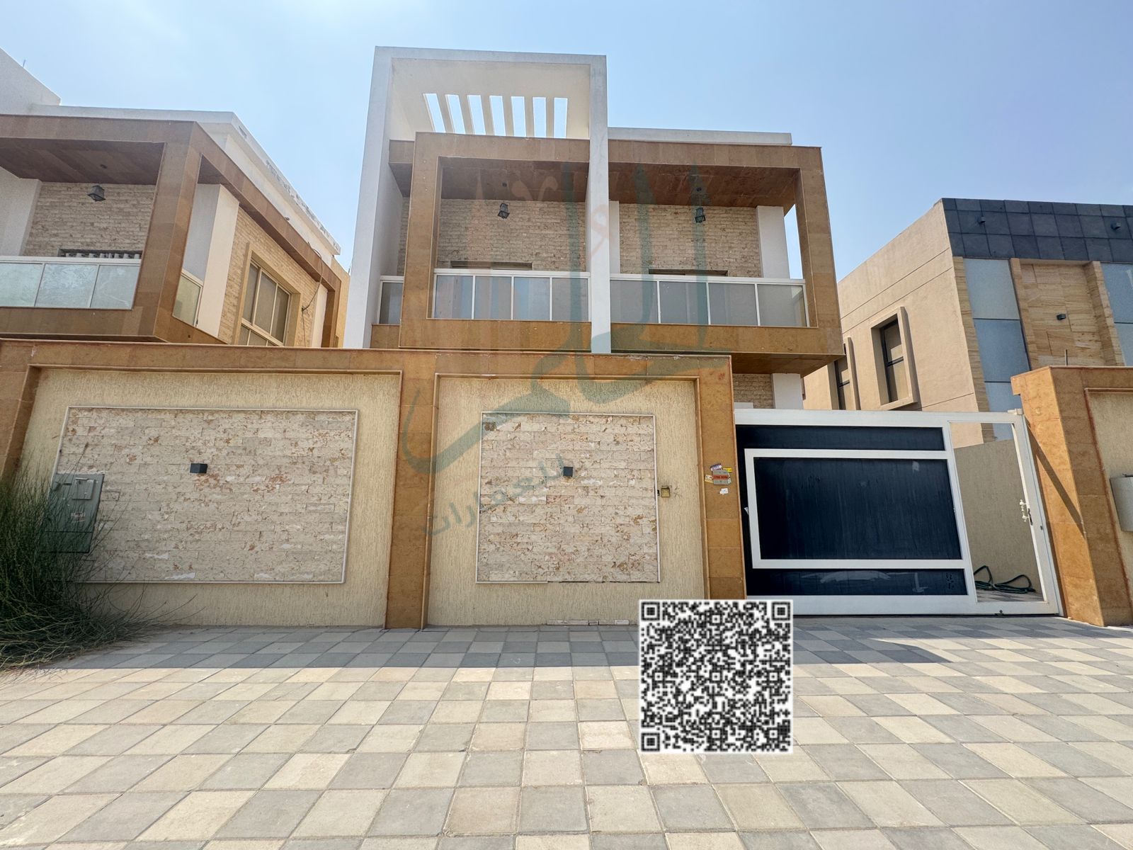 Villa for rent in Al Yasmeen Central air conditioning, main street next to Al Hamidiya Park 5 master bedrooms, living room, kitchen, and maid's room R