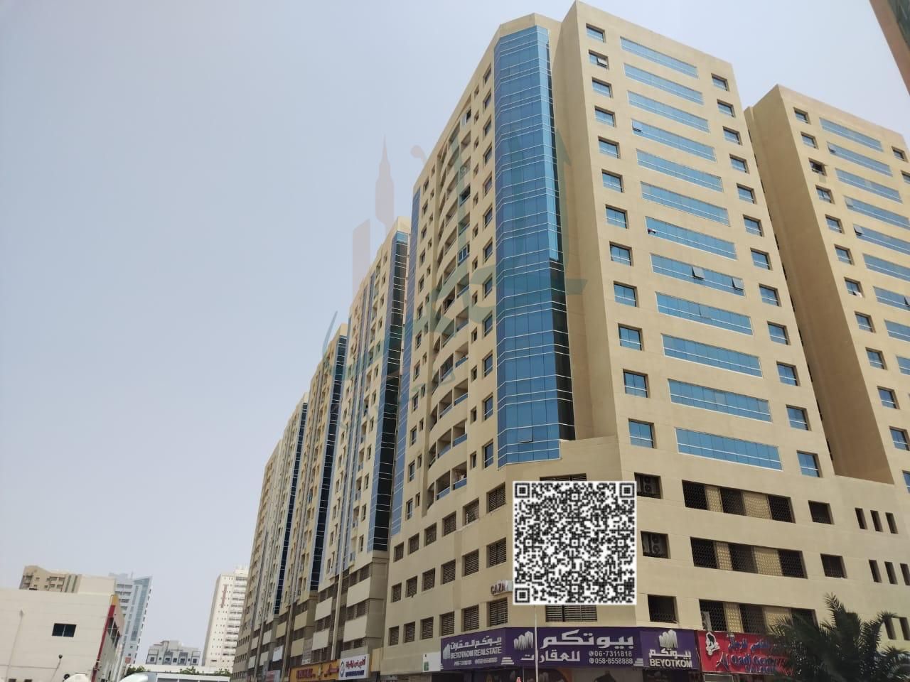 Studio in Garden City Towers, balcony, open view, area 610 feet, Tower M2, immediate receipt, no parking, and those who require parking upon transfer,
