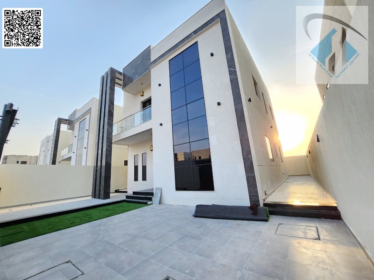 Villa for sale, including registration and ownership fees, 100% bank financing, freehold ownership.