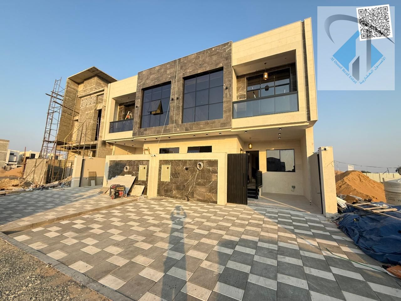 Villa for sale, including registration and ownership fees, 100% bank financing, freehold ownership.