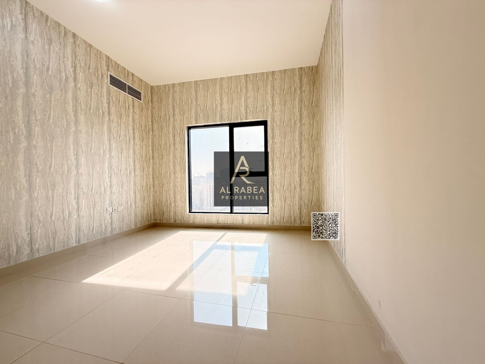 Two bedrooms and a living room, second tenant. Al Rashidiya, near Gulf Bridge. 52,000 AED in four installments. 3,500 AED security deposit (undated ch