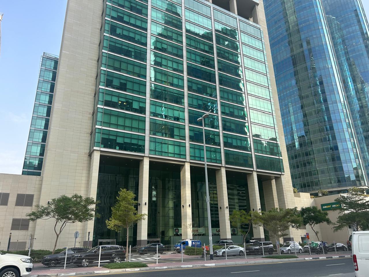 Fitted DIFC office opp to metro with parking available from February