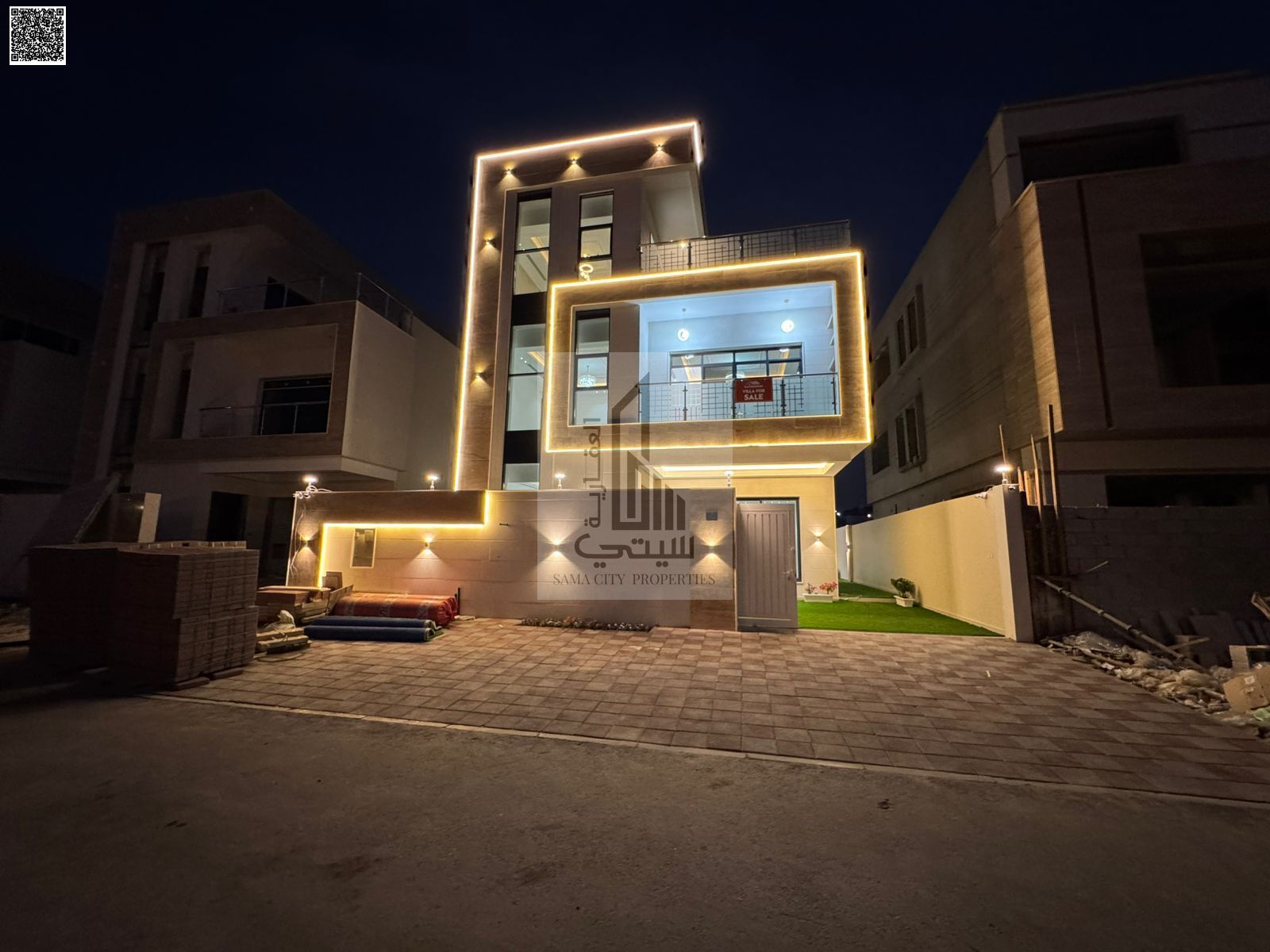 Ground floor + first floor + roof villa with distinctive finishing