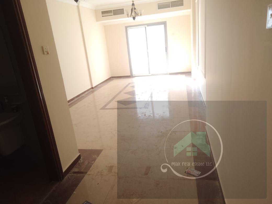 Two bedrooms, a living room, a balcony, a separate kitchen, two bathrooms, a large area, close to all services, a prime location in Al Nuaimiya 1, Kuw