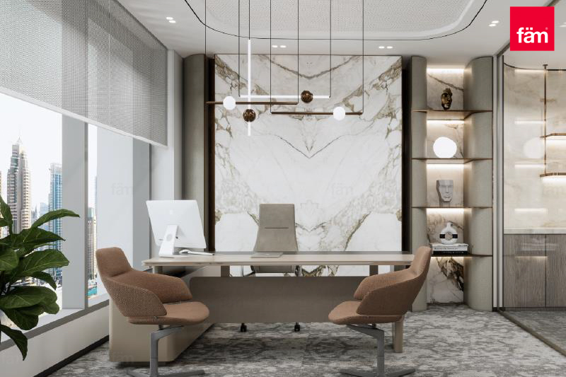 Luxurious | Furnished Office | Facing Burj Khalifa