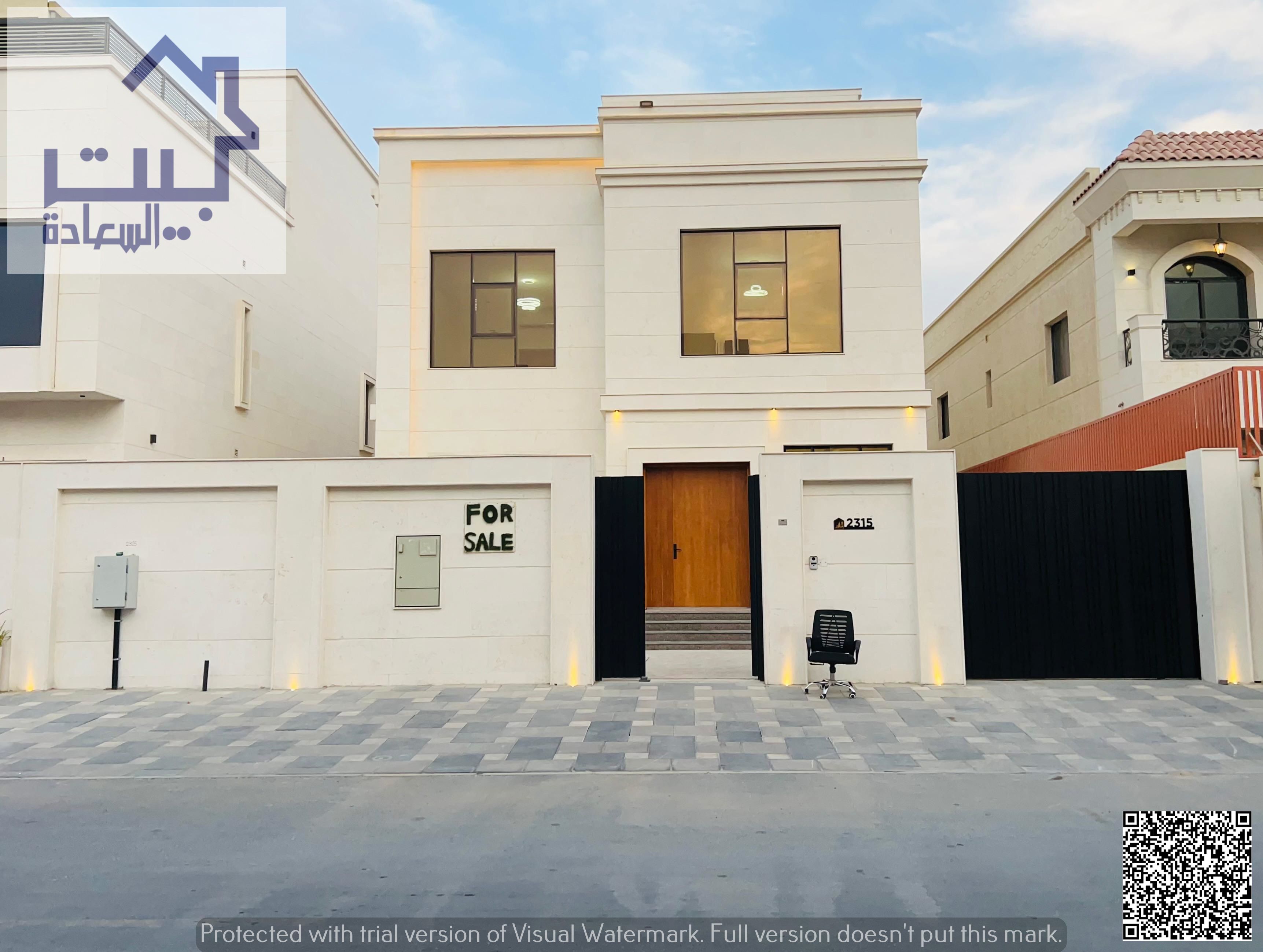 Villa for sale Al Helio 2, inclusive of water, electricity, and AC. Strategic location near Sheikh Mohammed bin Zayed St. Freehold for all nationaliti