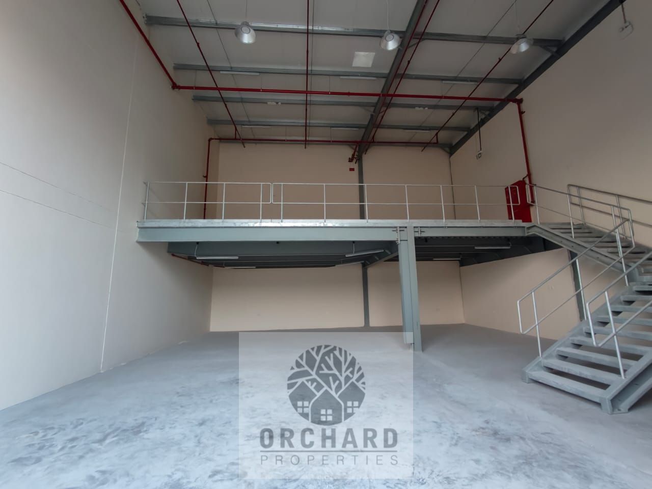 BRAND NEW/2600 SQFT WAREHOUSE WITH MEZZANINE/ELECTRICITY NORMAL/SUITABLE FOR STORAGE/RENT 125,000 AED