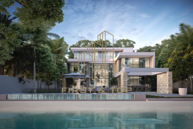 Waterfront villa with Pool | island living | Freehold | Gated community | Golden visa