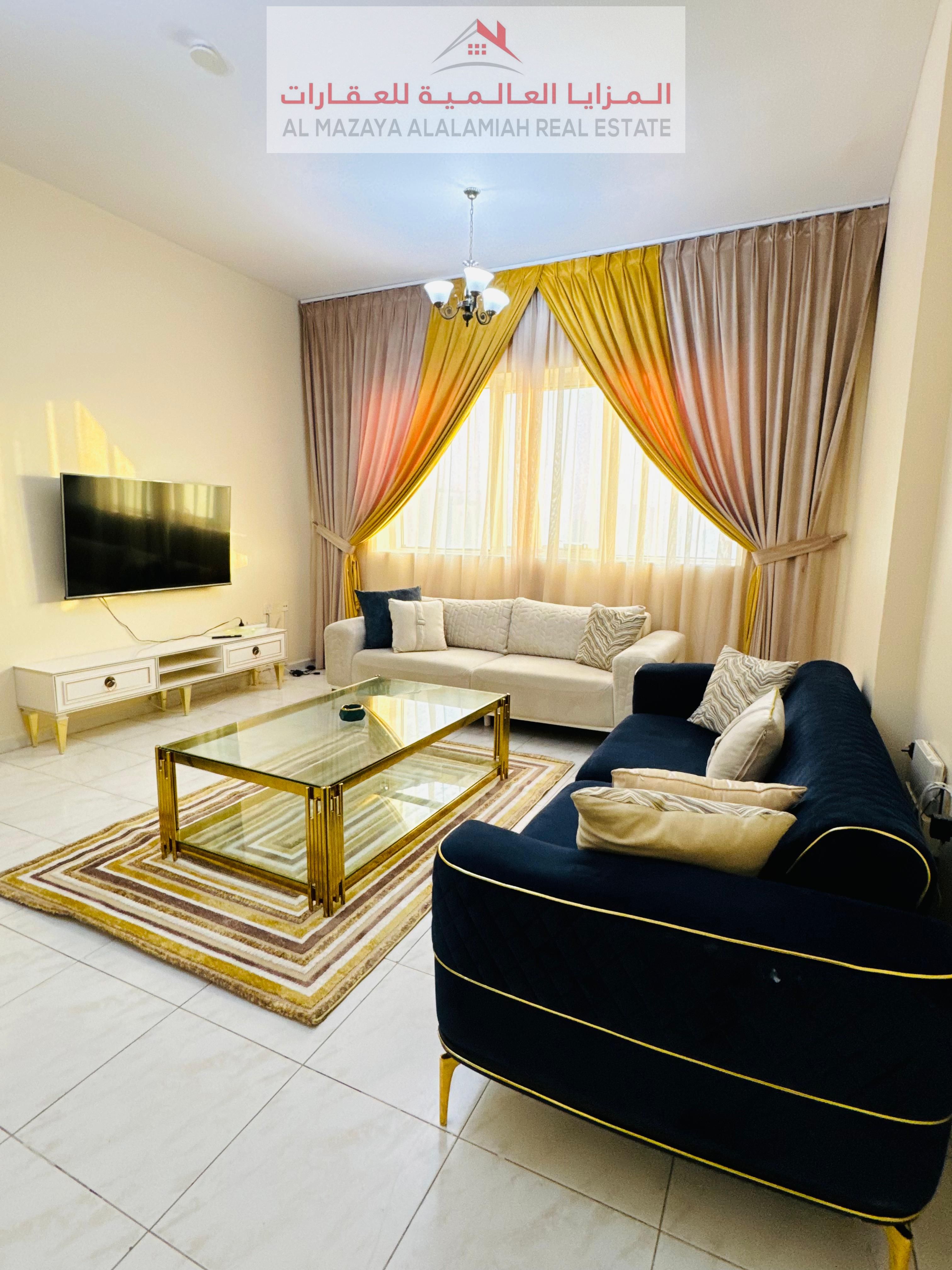 Super Deluxe 1BR + Living in Al Taawun | Oriana Hospital St | 5,500 AED Inc. Internet