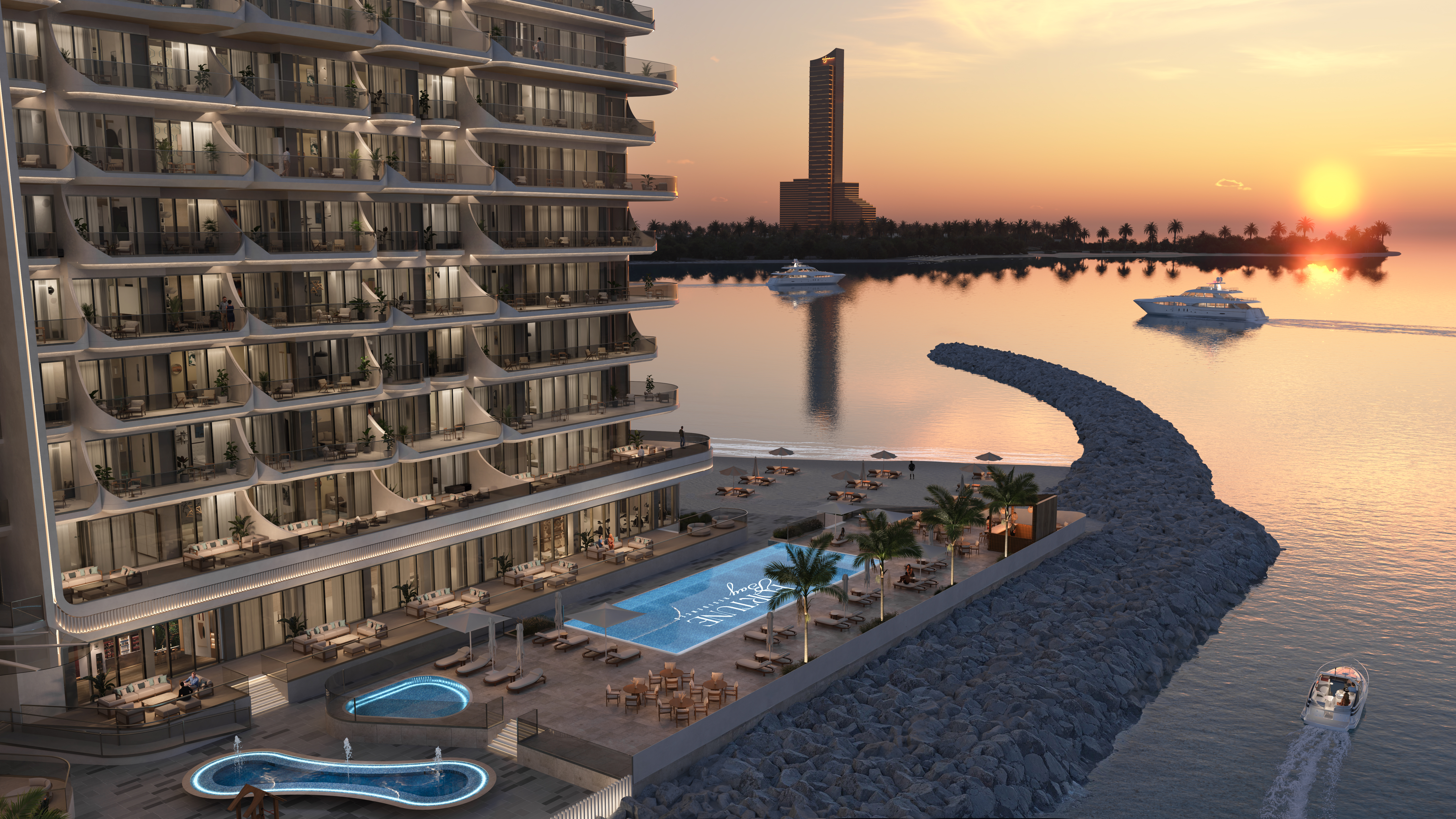 Luxury Fully Furnished Apartments with Private Beach Access Just 10m Away, Only 5 Minutes from the Casino