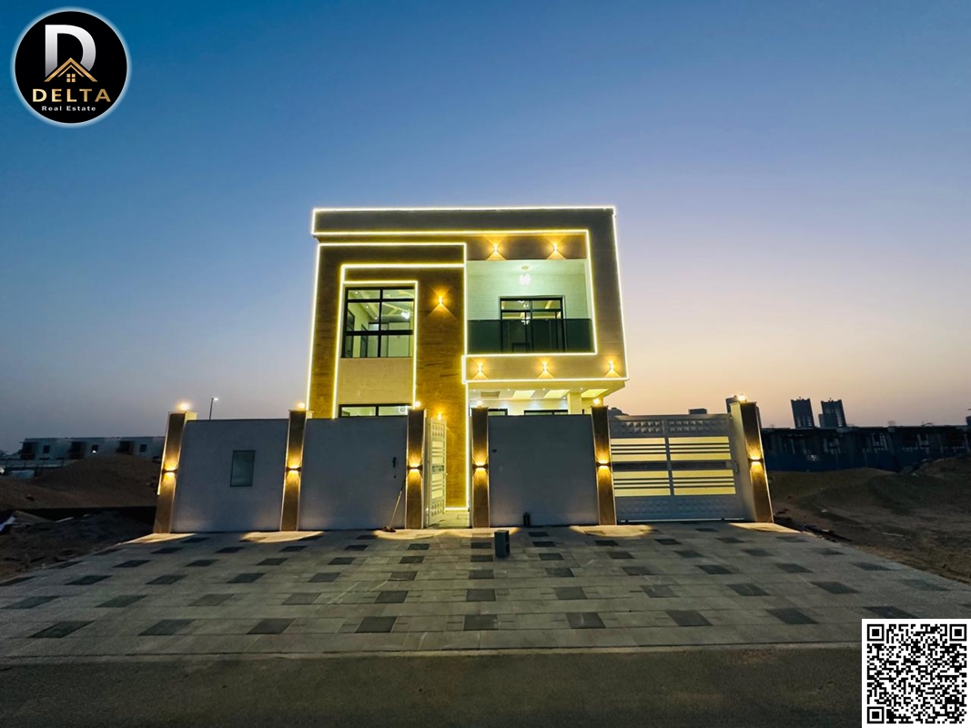 Luxurious modern villa in Al-Haliou – Corner lot – Two floors and a rooftop 6 bedrooms – Prime location – Spacious areas