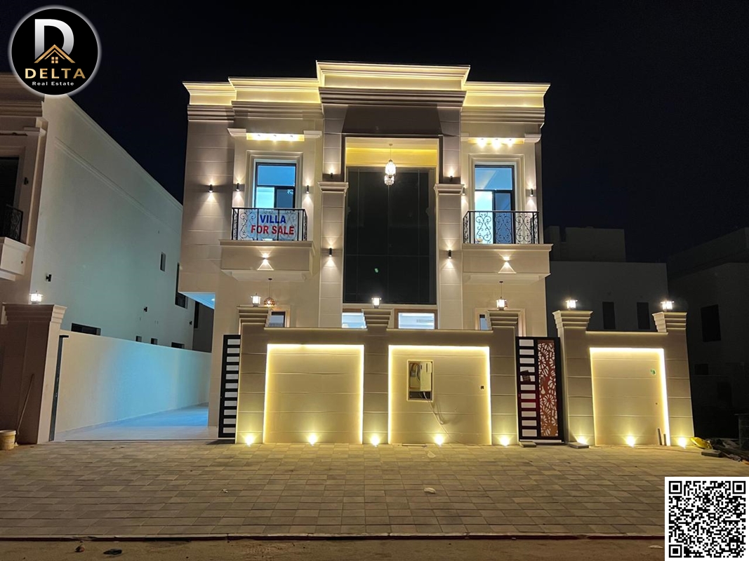 Classic villa for sale in Al Helio 2 – Ajman, 6 bedrooms + roof – registration fees included