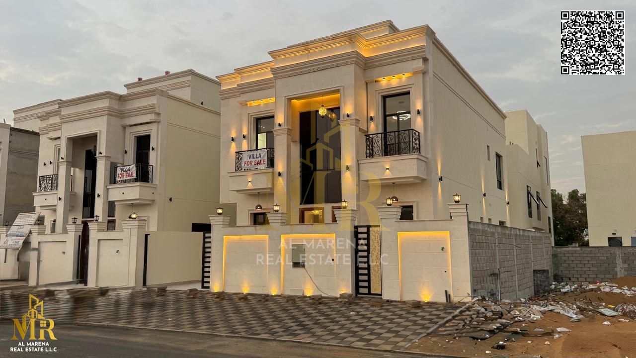 Villa in Al Helio area, two floors and roof, 6 master bedrooms, central air conditioning, price 2 million negotiable including fees