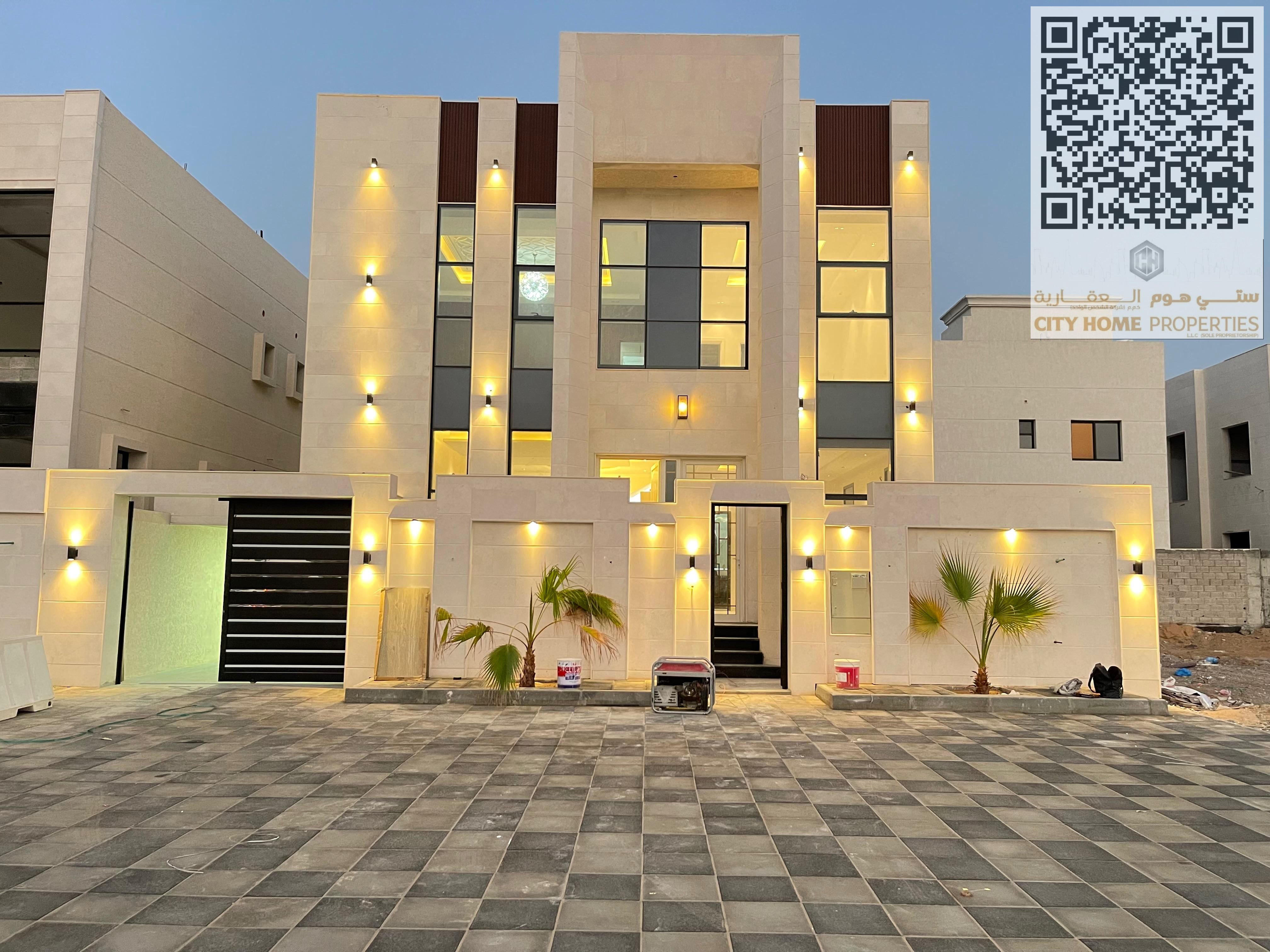 Spacious Luxury Villa for Rent in Al Hilio 2 – Prime Location on Main Street, Just One Minute from Sheikh Mohammed Bin Zayed Street, Featuring 5 Maste