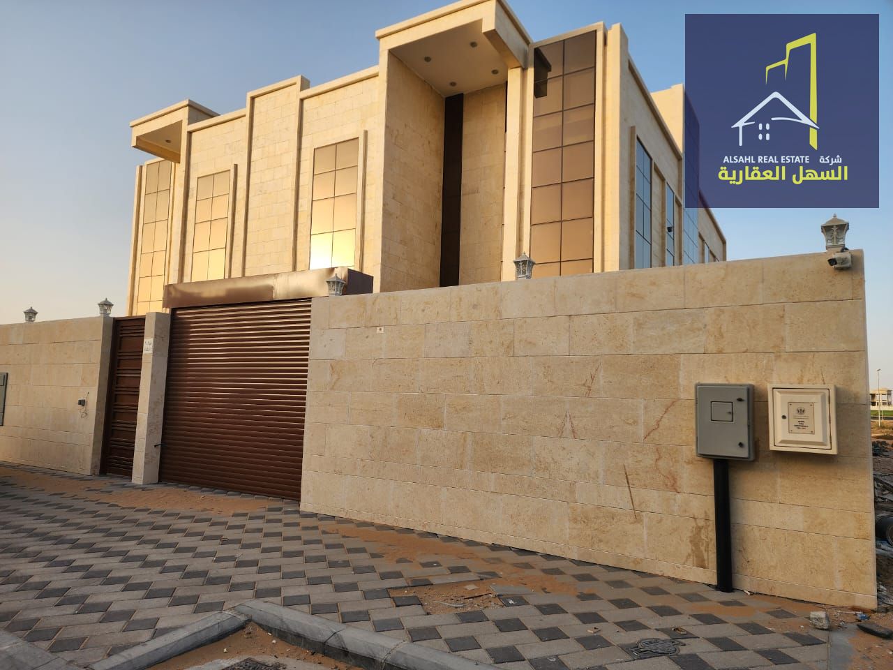 Golden Opportunity for Sale – Two Adjoining Villas, Freehold, for Arabs. Only one month old, single title deed, excellent specifications.
