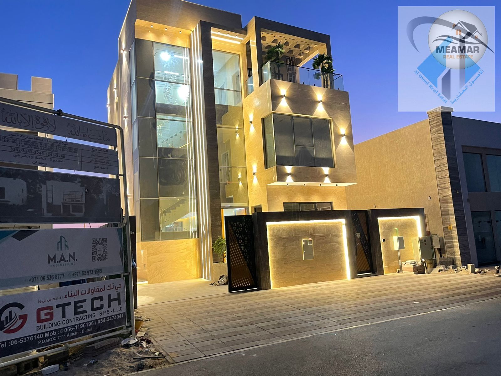 New villa with 6 rooms, excellent location, freehold ownership, large built-up area, bank financing available, excellent opportunity. Price includes e