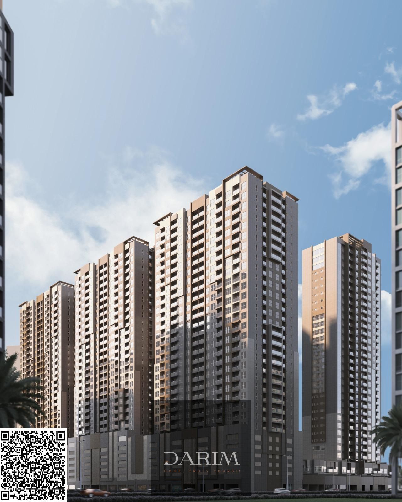 Own a High-Floor Studio with Stunning Views – Ajman One Phase 2 | for just 3,884 monthly