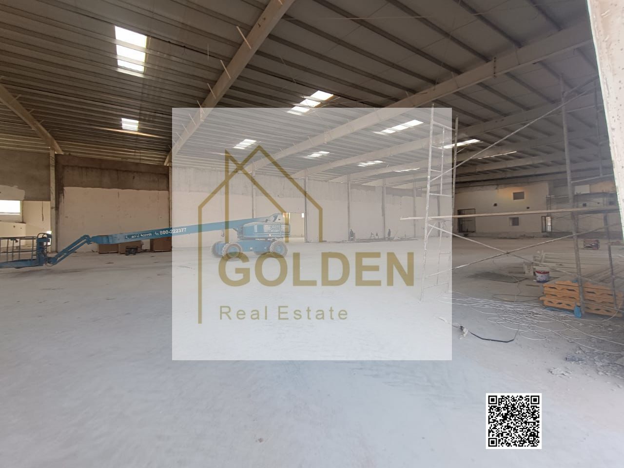 A new industrial warehouse with 100kW electricity for rent in Umm Al Quwain – with a small mezzanine
