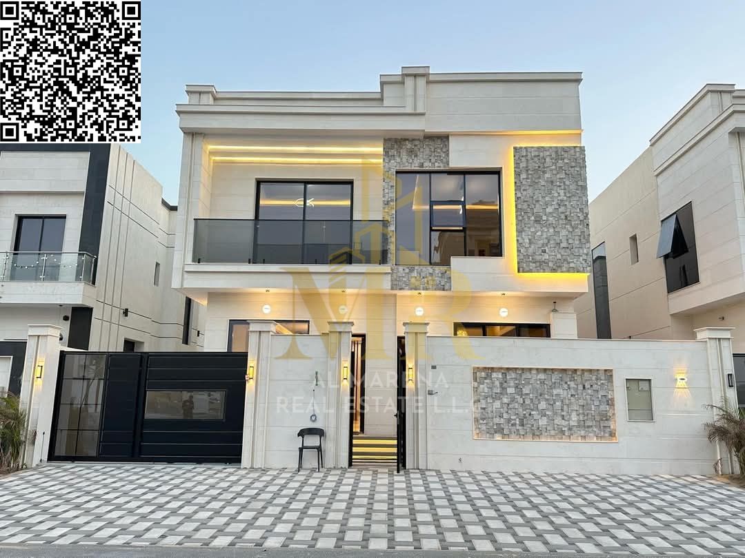 Luxury villa for sale in Al Zahia – Two floors, roof, and courtyard. Luxury villa for sale in Al Zahia – Two floors, roof, and spacious courtyard – Fr