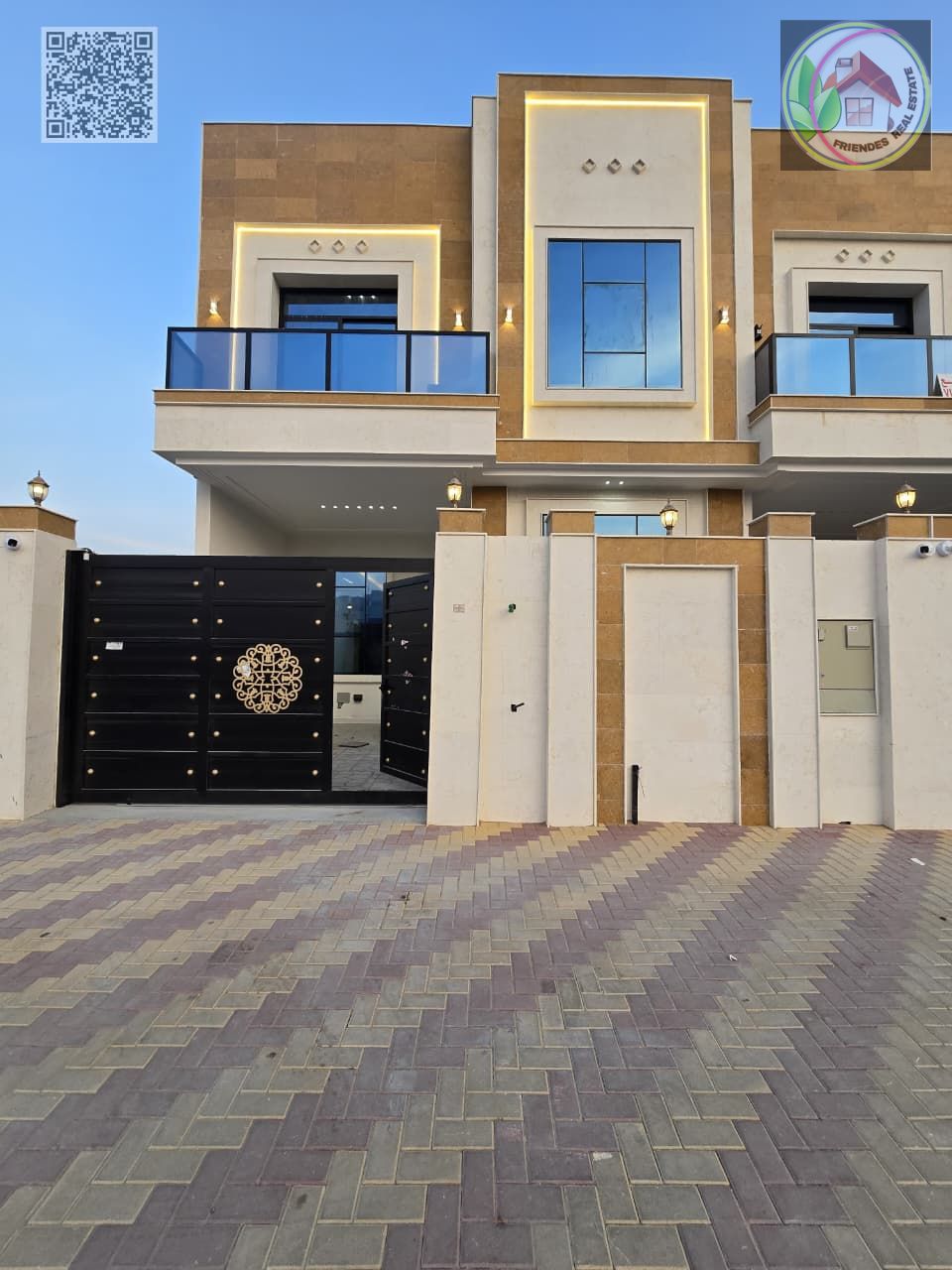 Villa in Al Yasmeen area, Ajman | Includes air conditioning | Freehold ownership for all nationalities | Close to Mohammed Bin Zayed Road and Emirates