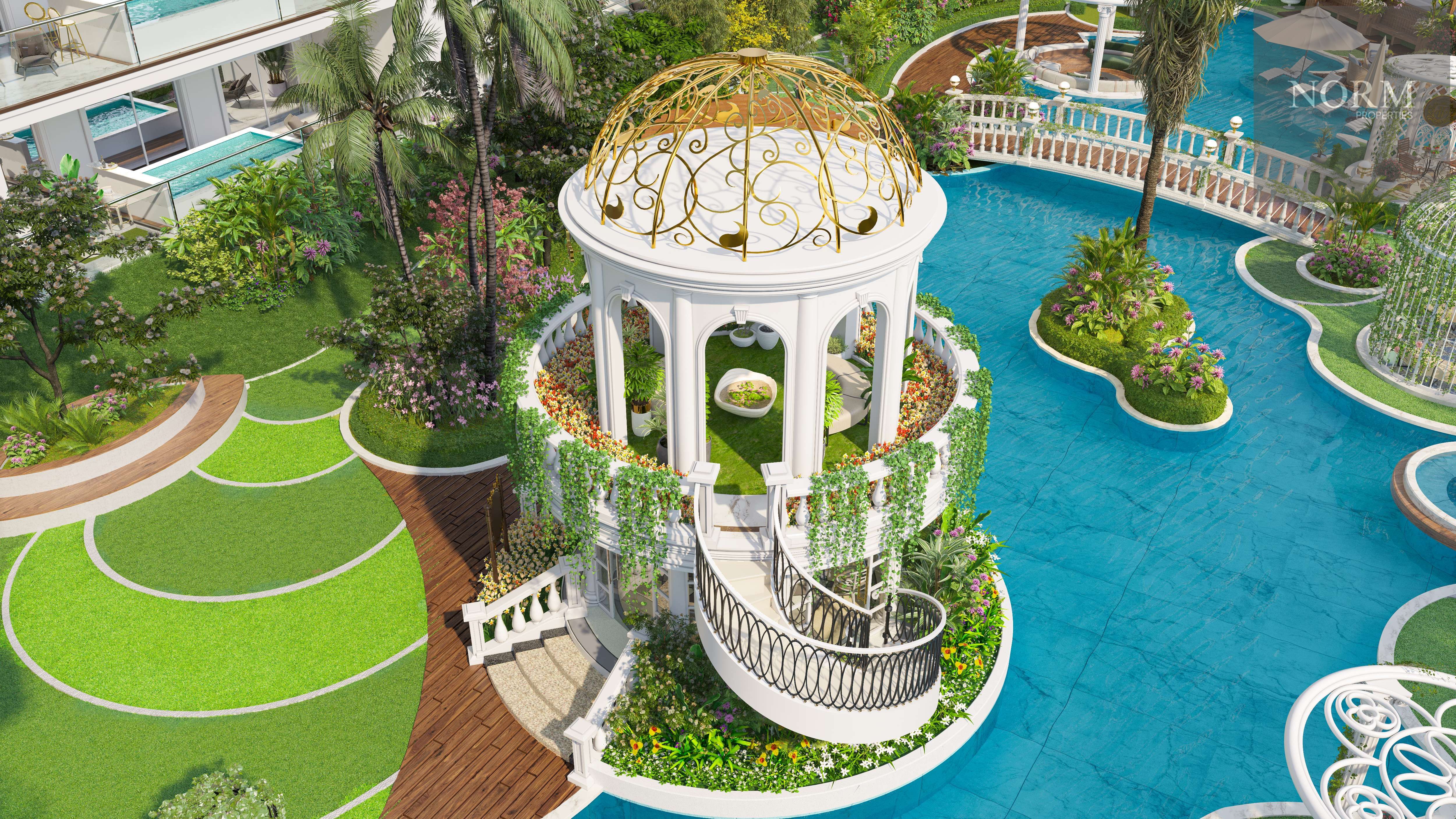 Aqua Living by Vincitore | 2BR with Designer Private Pool & Terrace Garden