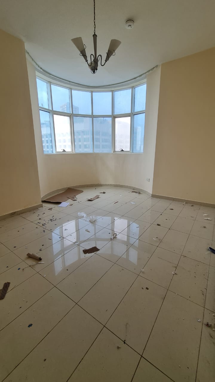 One month free spacious 1BHK in Al Qasba, Al Nasser Plaza, ideal for a small family, with free gym and swimming pool