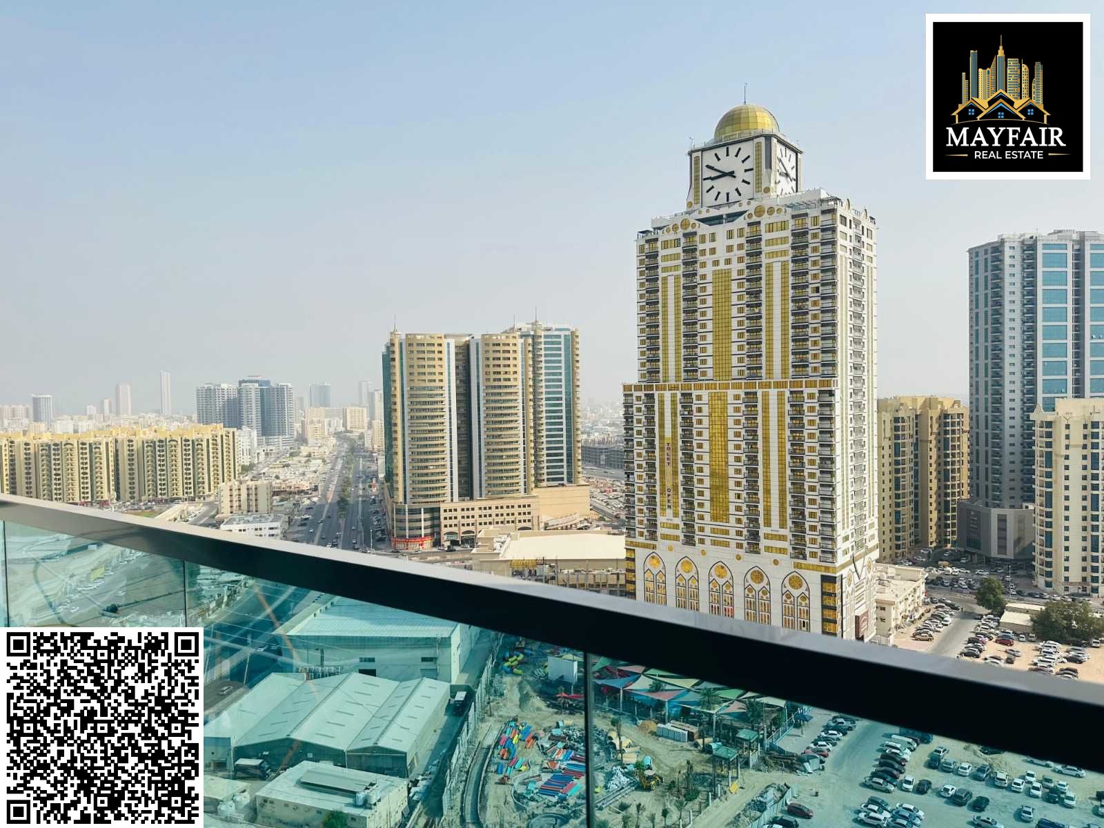 Guaranteed investment: Spacious apartment with a view of the Clock Tower in Gulf Towers