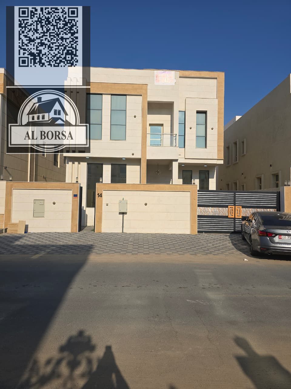 Villa for sale – Al Zahiyah area, Ajman – 5 master bedrooms, living room, majlis, maid's room, prime location