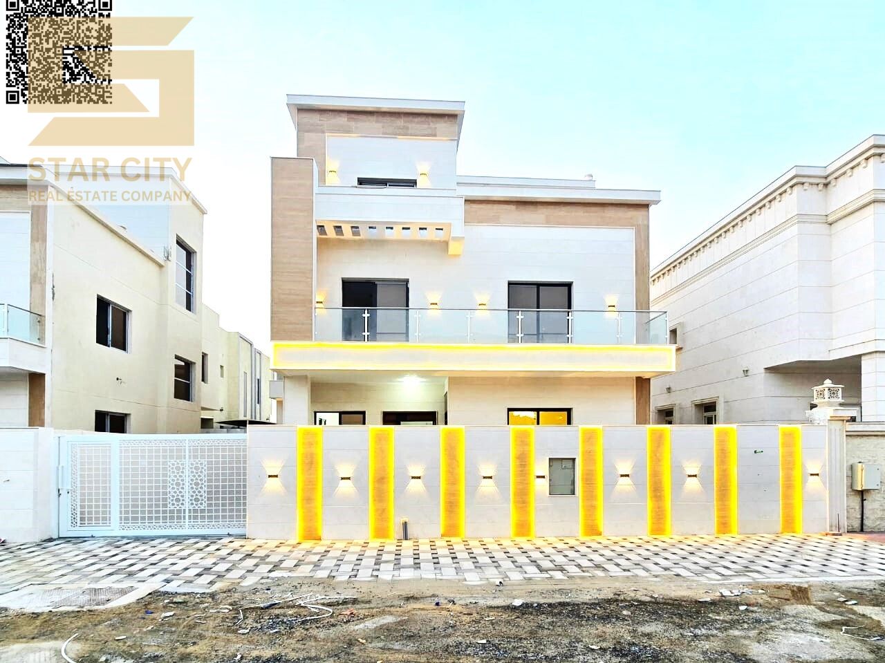 Direct Mosque View | Premium Finishing | Two Floors + Roo Luxury Villa for Sale in Al Yasmeen, Ajman