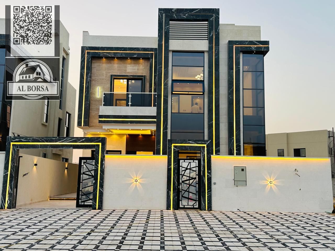 Villa for rent – Al Zahiyah area, Ajman – 5 master bedrooms, living room, majlis, maid's room, prime location