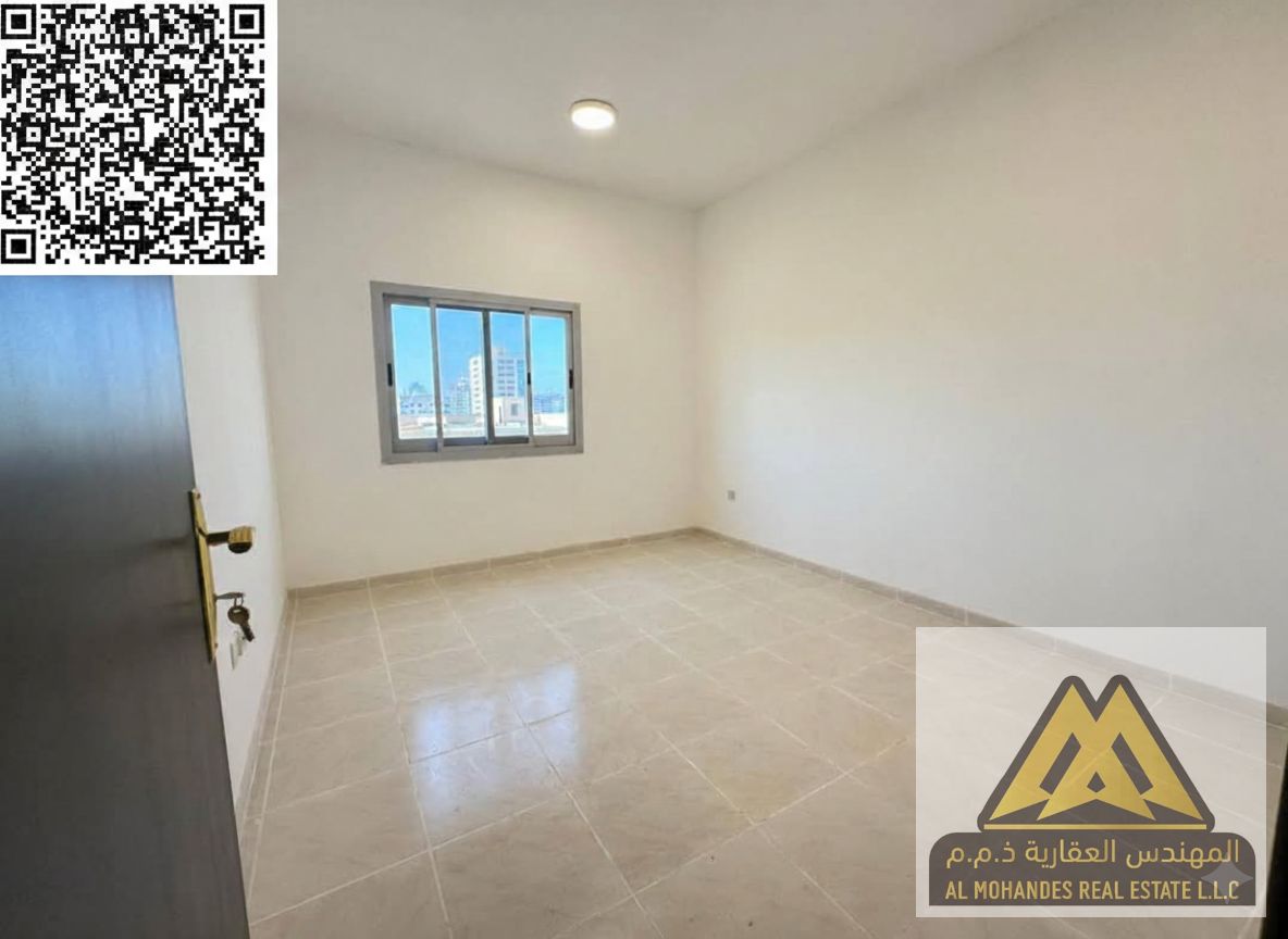 Available now for annual rent in Ajman Two-bedroom apartment with living room
