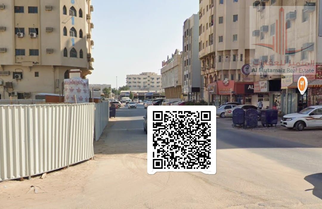 Residential/commercial land for sale on the corner of two streets in Ajman Industrial Area