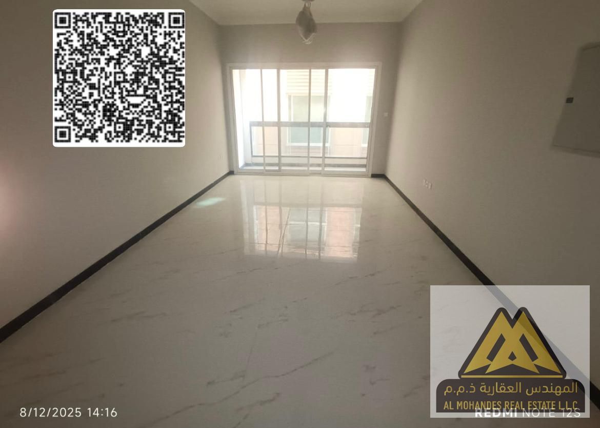 Available now for annual rent in Ajman Spacious 3-bedroom apartment with living room in Al Muweihet – First Occupancy