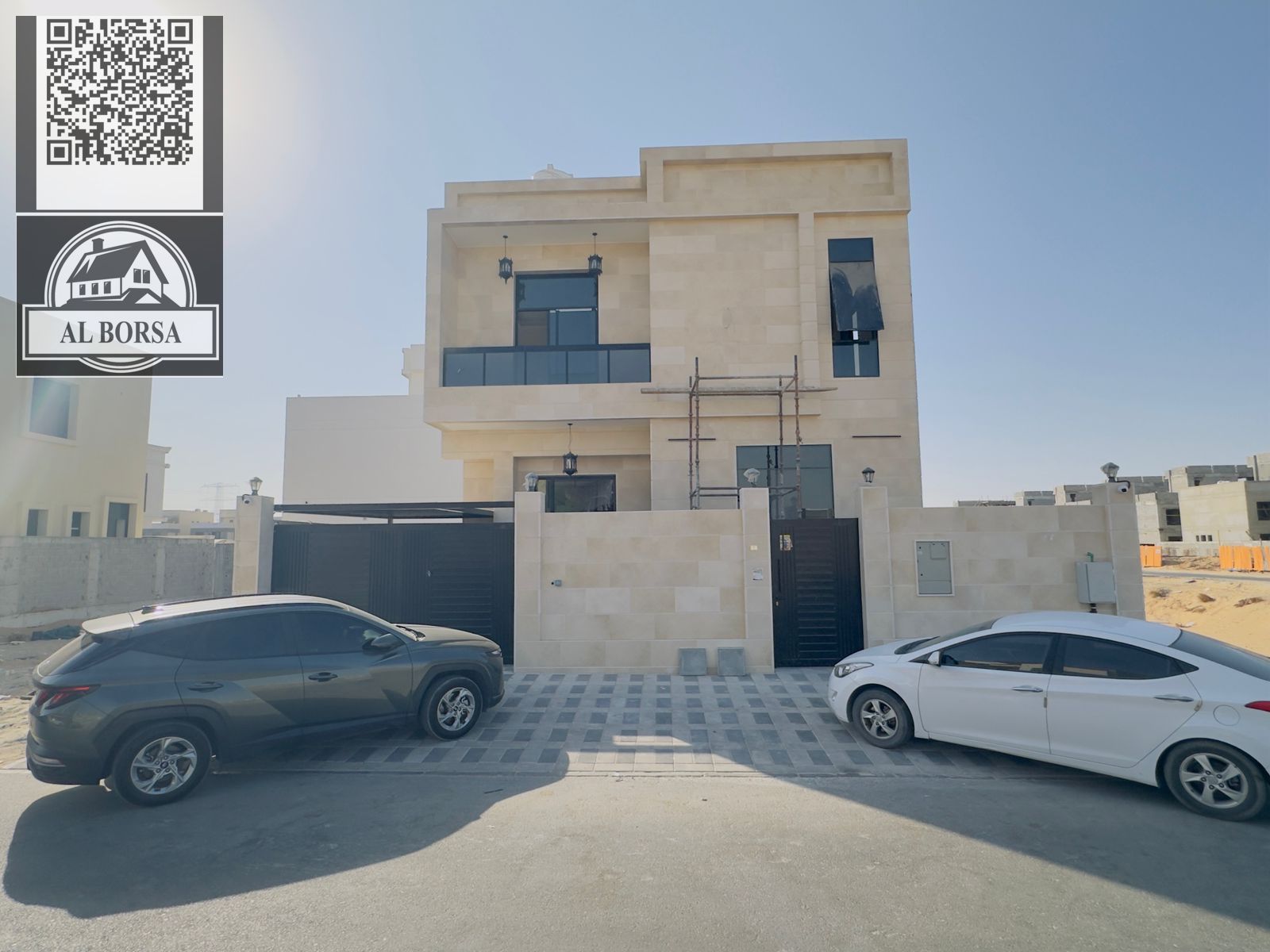 Villa for rent – Al YASMEEN area, Ajman – 5 master bedrooms, living room, majlis, maid's room, prime location
