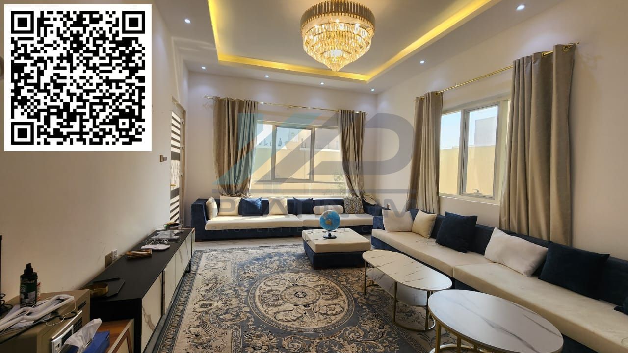 Furnished villa with citizen electricity for rent in Al Zahia, 4 master rooms